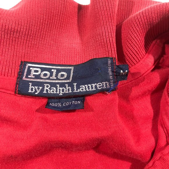 Ralph Lauren Polo Men's Red Crest Golf Logo Regular Fit Short Sleeve Shirt Sz M - Picture 5 of 6